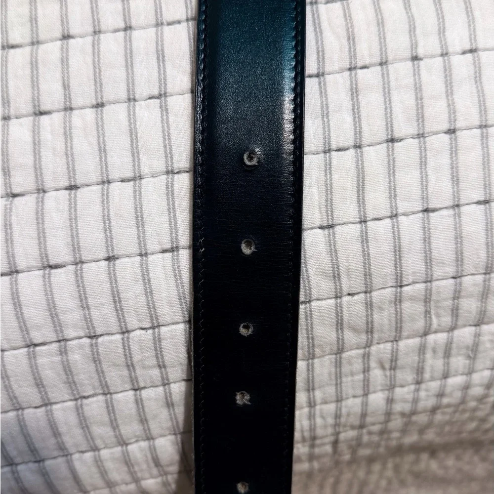 Hermes Reversible Black and Tan Leather Belt Strap
